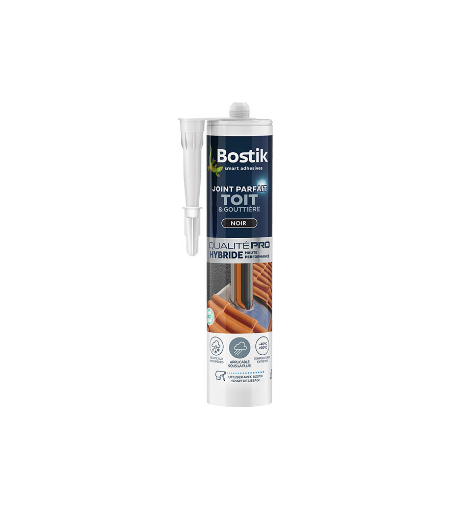 BOSTIK Joint Parfait Toit et Gouttière noir 290ml