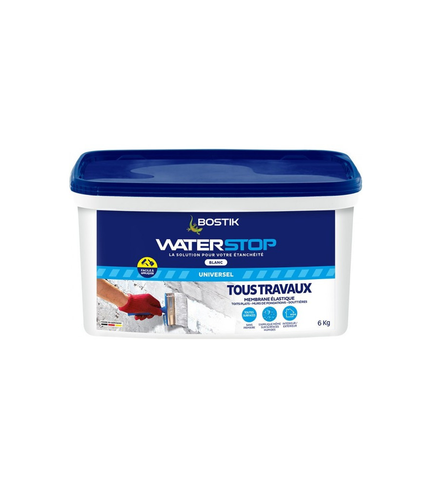 Résine d'étanchéité BOSTIK Waterstop blanc 6kg