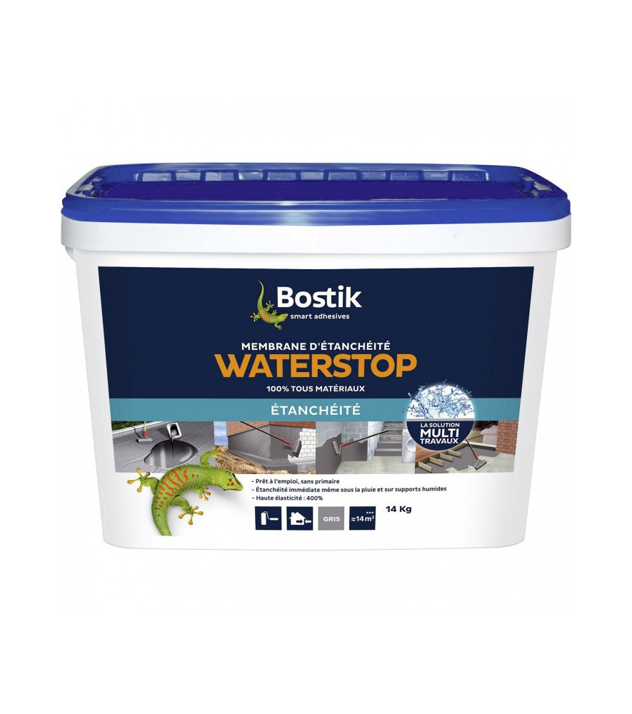 Résine d'étanchéité BOSTIK Waterstop gris 14kg