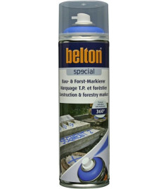 Peinture BELTON marquage TP & Forestier bleu néon 0,5L