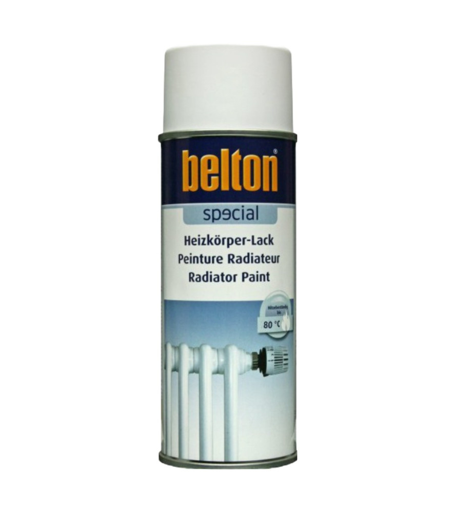 Peinture BELTON radiateur max 80  blanc 400ml