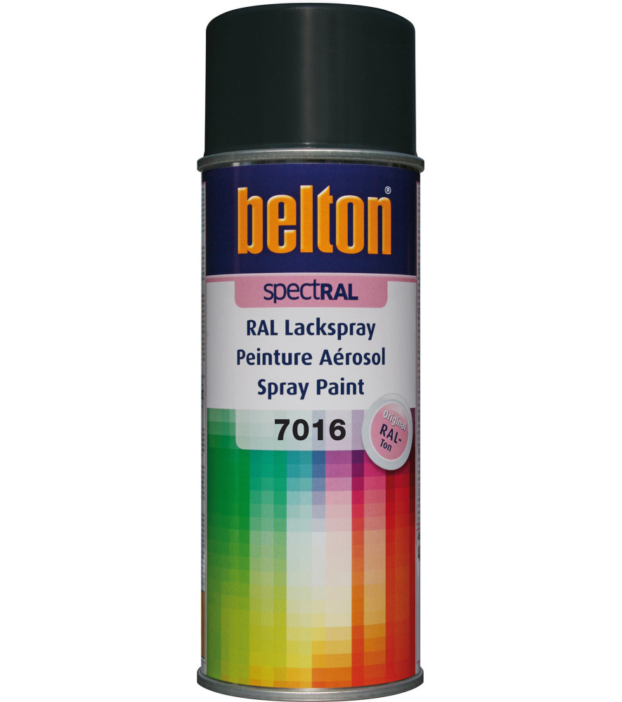 Peinture BELTON spectral mat 400ml gris anthracite