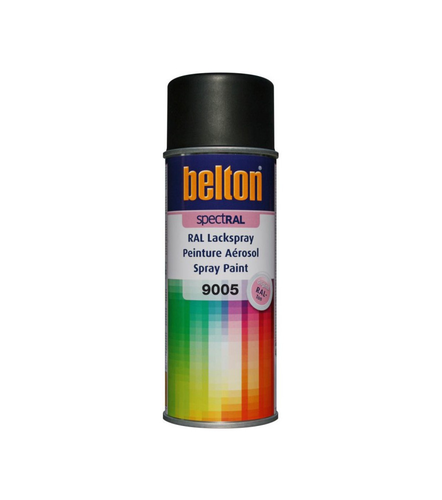 Peinture BELTON spectral mat RAL 9005 noir foncé 400ml