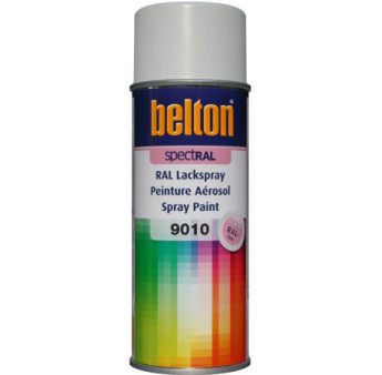 Peinture BELTON spectral satin RAL 9010 blanc pur 400ml