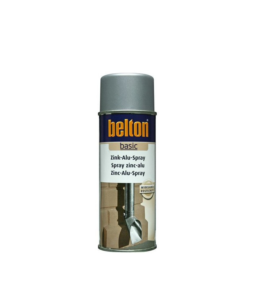 Peinture BELTON zinc alu spray gris argent 400ml