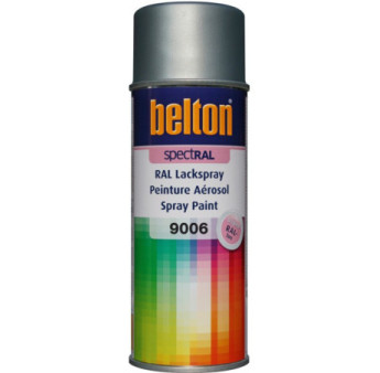 Peinture BELTON spectral brillant RAL 9006 aluminium blanc 400ml