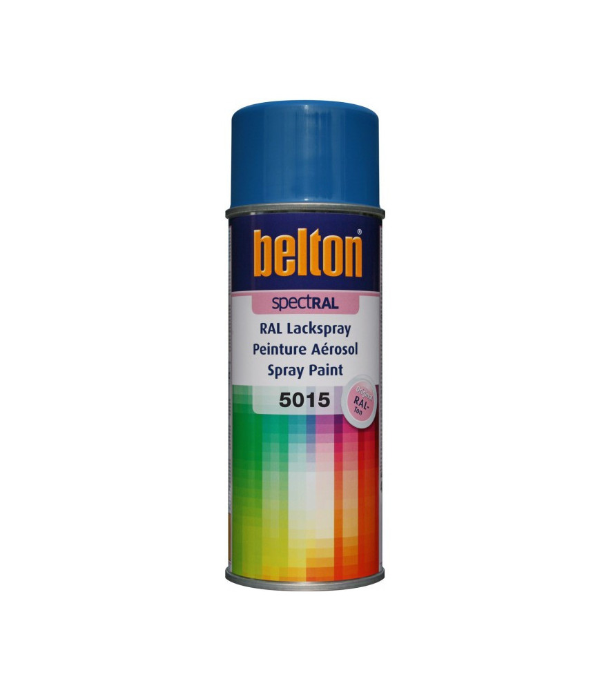 Peinture BELTON spectral brillant RAL 5015 bleu ciel 400ml