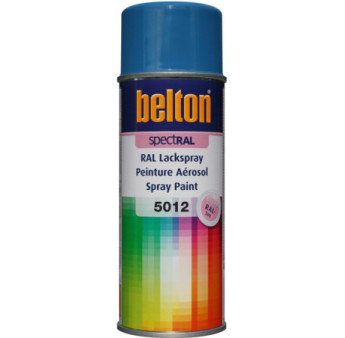 Peinture BELTON spectral brillant RAL 5012 bleu clair 400ml