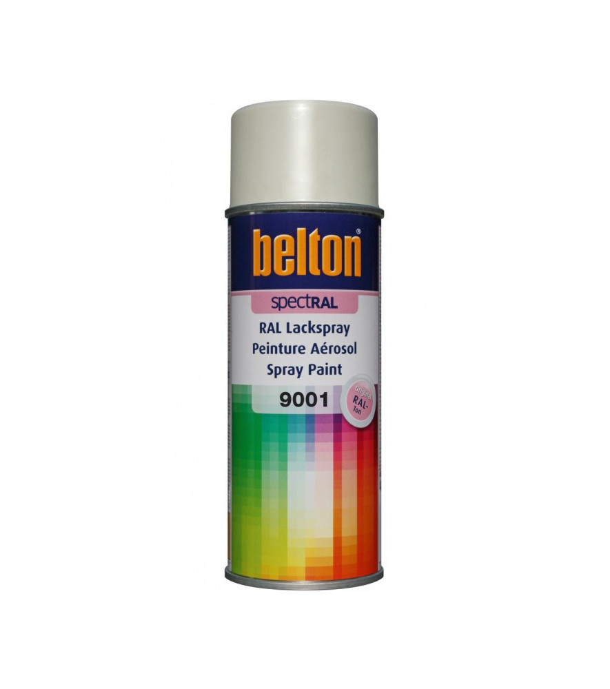 Peinture BELTON spectral brillant RAL 9001 blanc crème 400ml