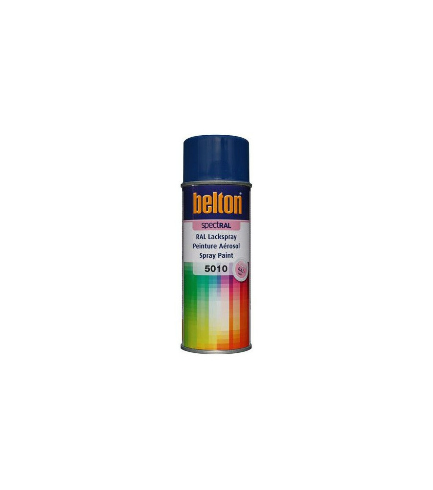 Peinture BELTON spectral brillant RAL 5010 bleu gentiane 400ml