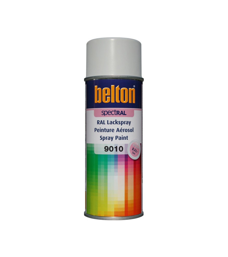 Peinture BELTON spectral brillant RAL 9010 blanc pur 400ml