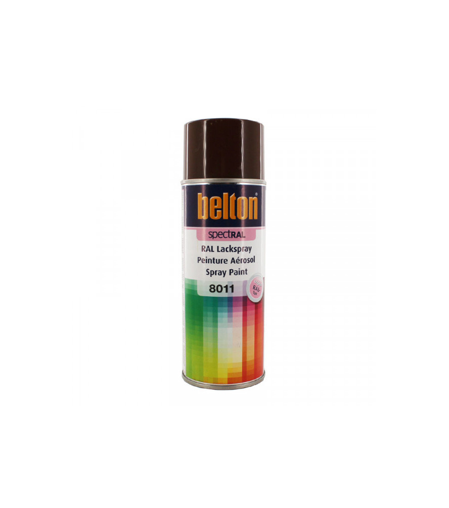 Peinture BELTON spectral brillant RAL 8011 brun noisette 400ml