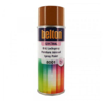 Peinture BELTON spectral brillant RAL 8001 brun terre de sienne 400ml