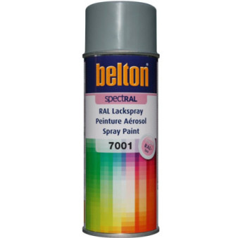 Peinture BELTON spectral brillant RAL 7001 gris argent 400ml