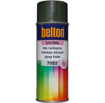 Peinture BELTON spectral brillant RAL 7022 gris ombre 400ml