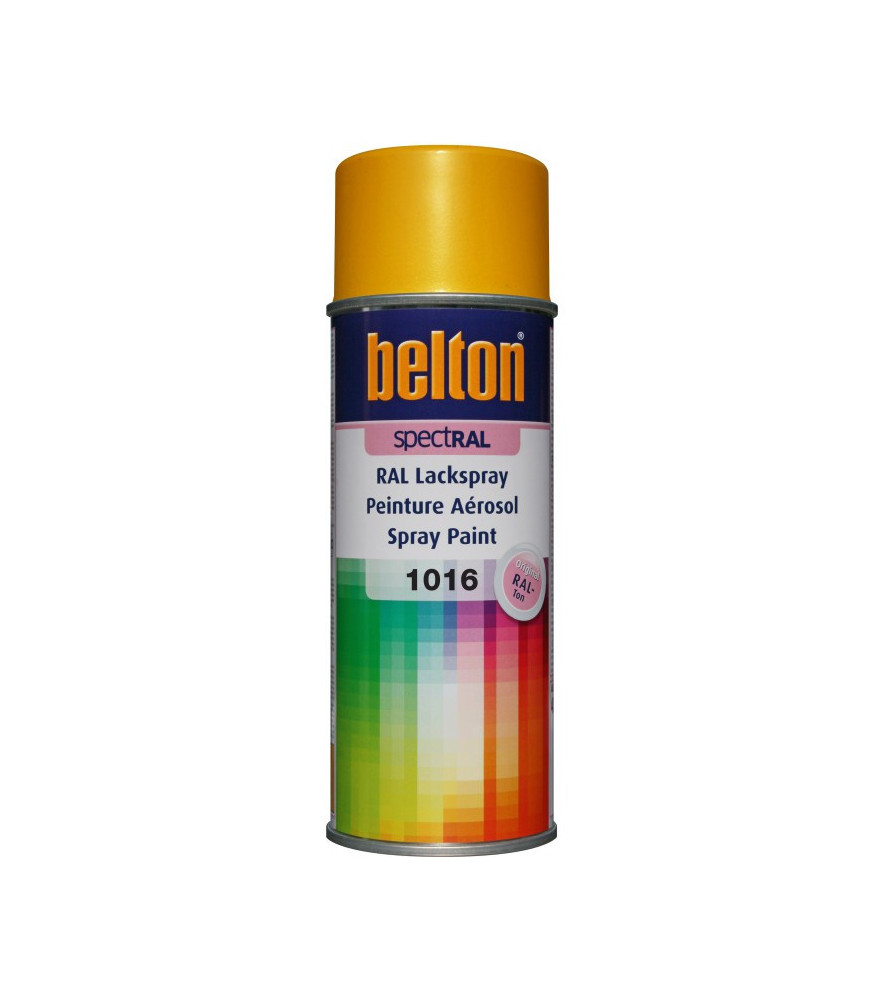 Peinture BELTON spectral brillant RAL 1016 jaune soufre 400ml