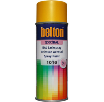 Peinture BELTON spectral brillant RAL 1016 jaune soufre 400ml