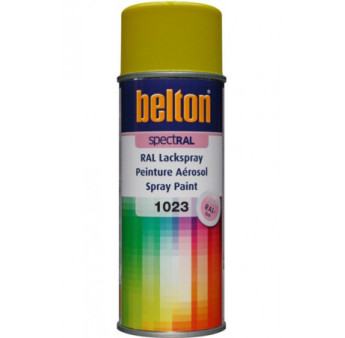 Peinture BELTON spectral brillant RAL 1023 jaune signalisation 400ml