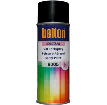 Peinture BELTON spectral brillant RAL 9005 noir foncé 400ml