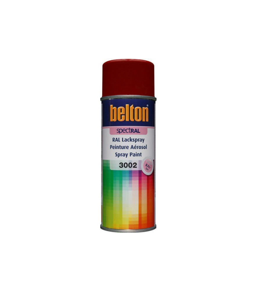 Peinture BELTON spectral brillant RAL 3002 rouge carmin 400ml