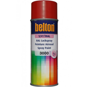 Peinture BELTON spectral brillant RAL 3000 rouge feu 400ml