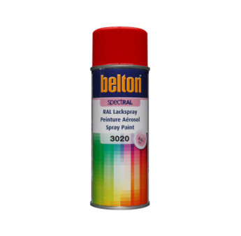 Peinture BELTON spectral brillant RAL 3020 rouge signalisation 400ml