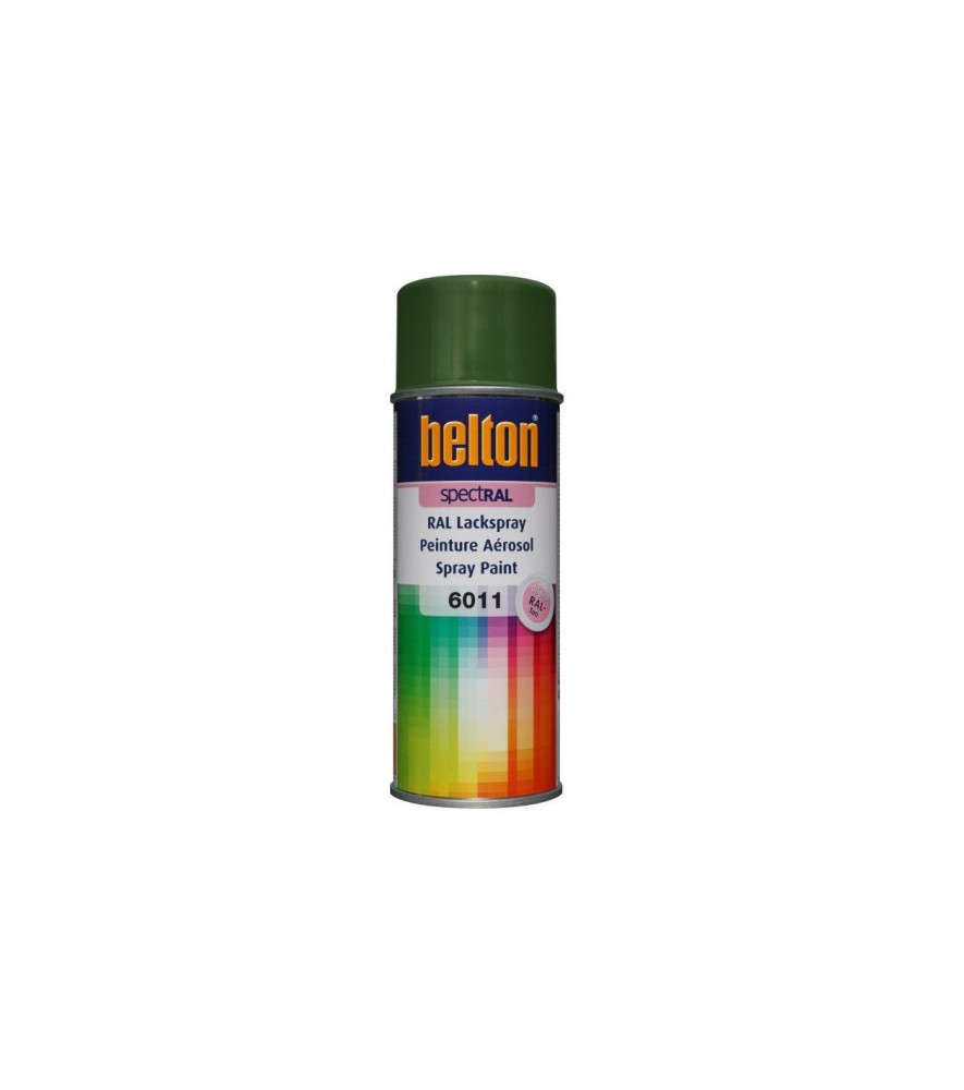 Peinture BELTON spectral brillant RAL 6011 vert reseda 400ml