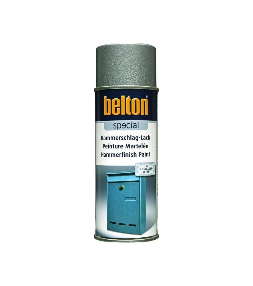 Peinture BELTON effet martelé argent 400ml