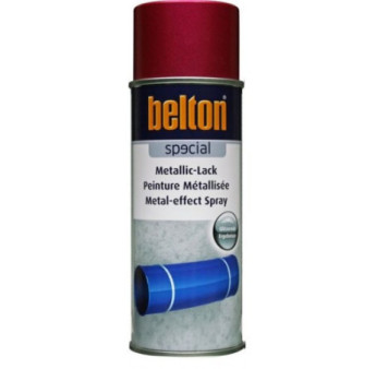 Peinture BELTON effet métallisé rouge 400ml