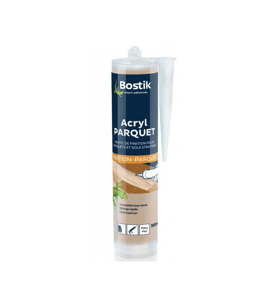 Mastic BOSTIK Acryl parquet hêtre clair 310ml