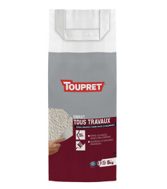 Enduit tous travaux extérieur poudre TOUPRET gamme les Essentiels 5kg