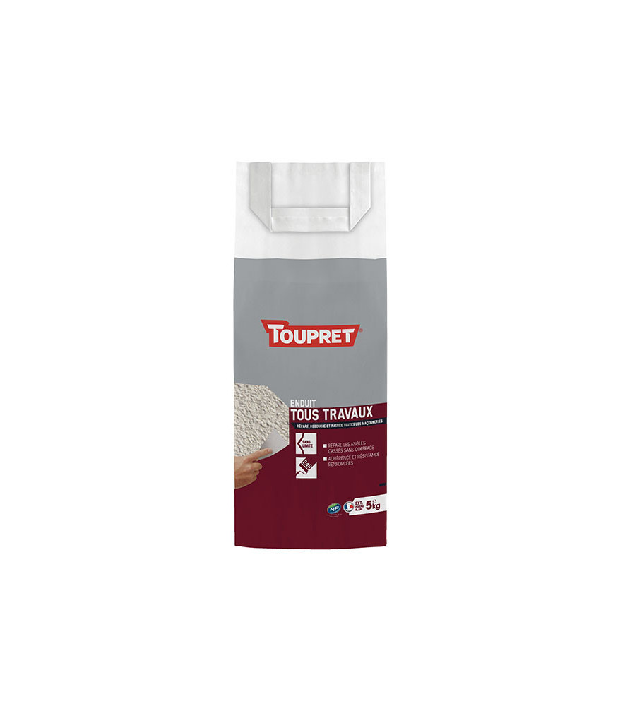 Enduit tous travaux extérieur poudre TOUPRET gamme les Essentiels 5kg