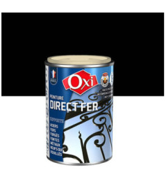 Peinture OXI direct fer noir brillant 100ml