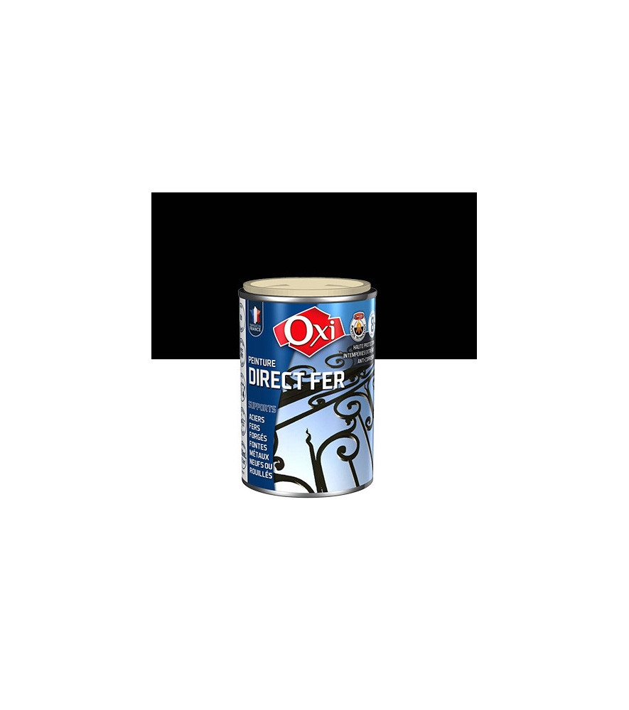 Peinture OXI direct fer noir brillant 100ml