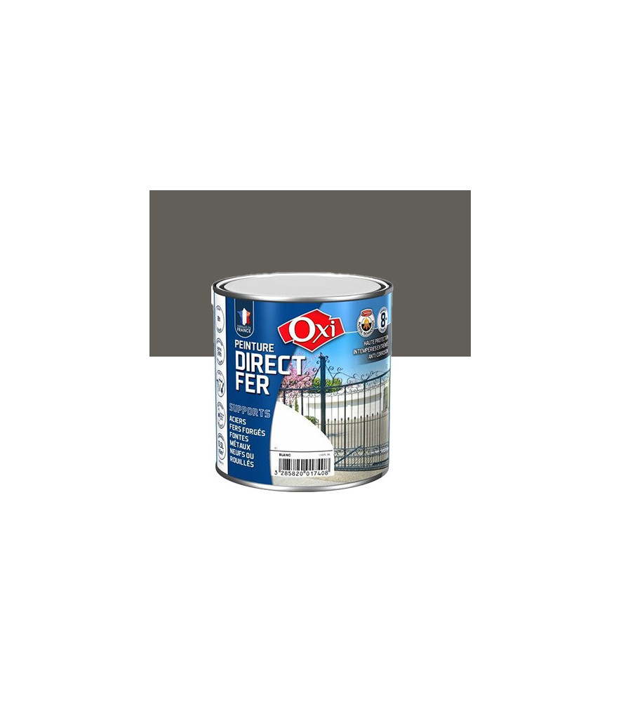 Peinture OXI direct fer gris carbone 0,5L