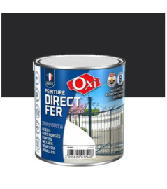 Peinture OXI direct fer noir mat 0,5L