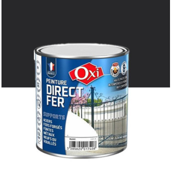 Peinture OXI direct fer noir mat 0,5L