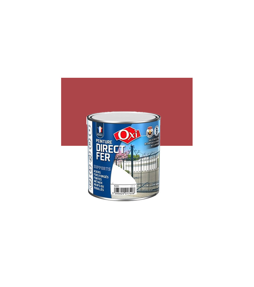 Peinture OXI direct fer rouge vif 0,5L