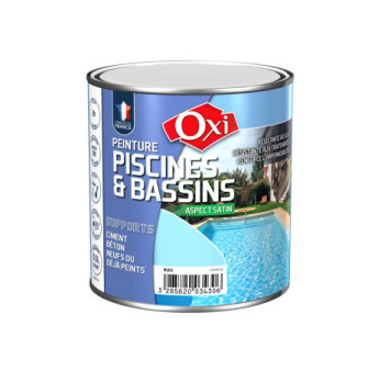 Peinture OXI spéciale piscines et bassins bleu 0,5L