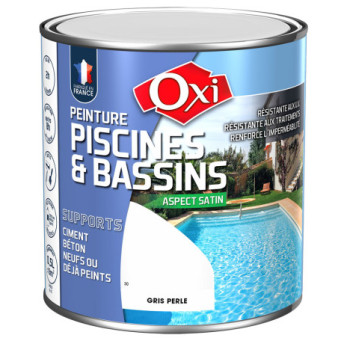 Peinture OXI spéciale piscines et bassins gris clair 0,5L