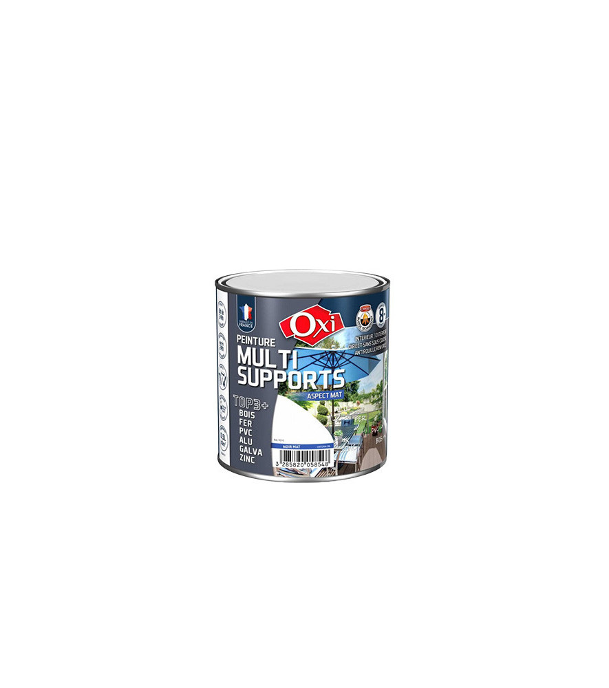 Peinture OXI multi-supports Top3+ blanc mat 0,5L