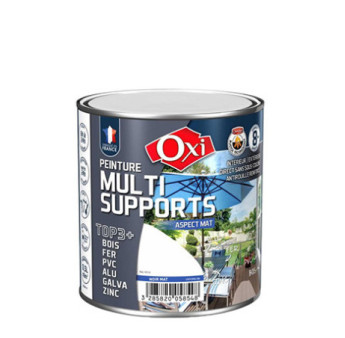 Peinture OXI multi-supports Top3+ blanc mat 0,5L