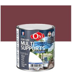 Peinture OXI multi-supports Top3+ Bordeaux mat 0,5L