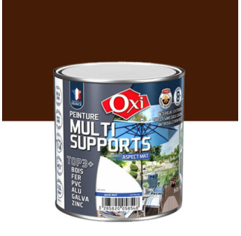 Peinture OXI multi-supports Top3+ brun mat 0,5L