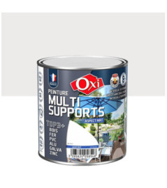 Peinture OXI multi-supports Top3+ gris clair mat 0,5L