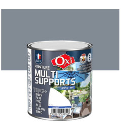 Peinture OXI multi-supports Top3+ gris foncé mat 0,5L