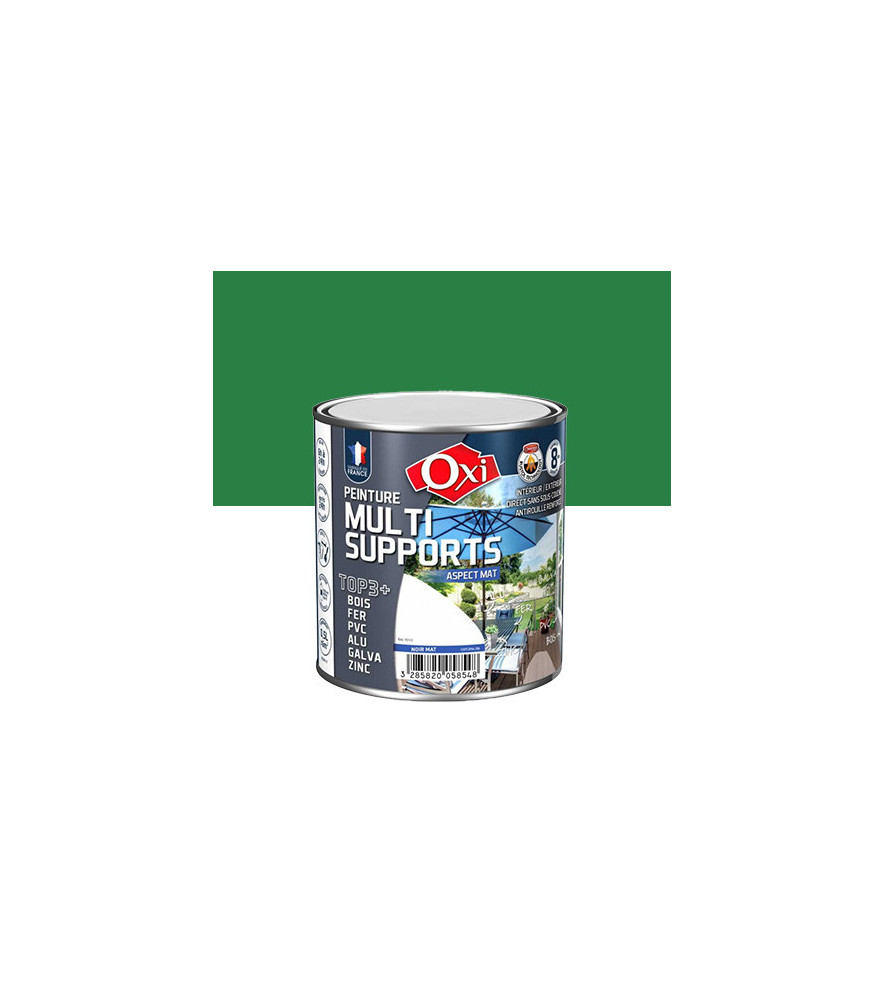 Peinture OXI multi-supports Top3+ vert jardin mat 0,5L