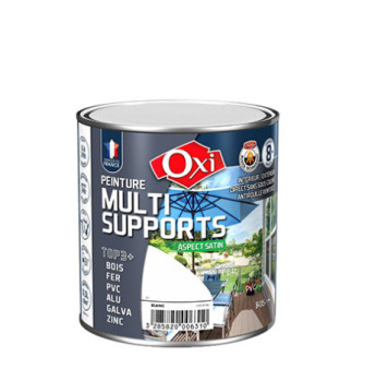 Peinture OXI multi-supports Top3+ blanc satin 0,5L