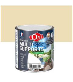 Peinture OXI multi-supports Top3+ blanc crème satin 0,5L