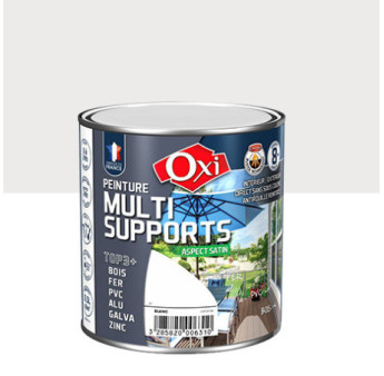 Peinture OXI multi-supports Top3+ gris clair satin 0,5L